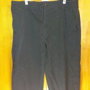 LD Sport International Men’s Black Pants Elastic/Button Waist Extra Large